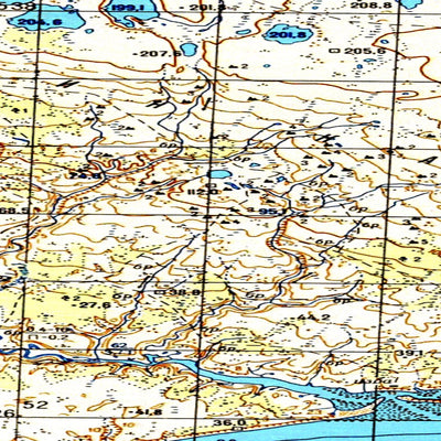Soviet Genshtab map - q38-009/010 - Russia