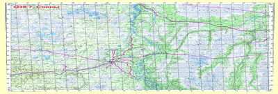 Soviet Genshtab map - q38-075/076 - Russia