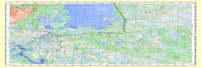 Soviet Genshtab map - q36-021/022 - Russia