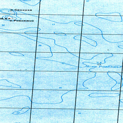 Soviet Genshtab map - q36-119/120 - Russia