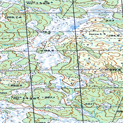 Soviet Genshtab map - q37-025/026 - Russia