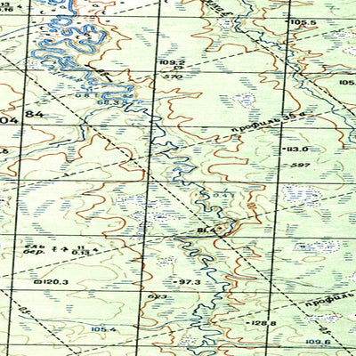 Soviet Genshtab map - q39-117/118--(1963) - Russia
