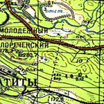 Soviet Genshtab map - q36-019/020 - Russia
