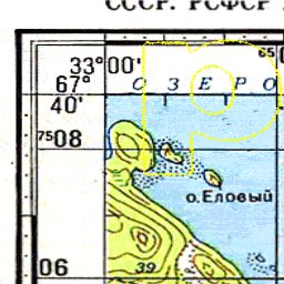 Soviet Genshtab map - q36-019/020 - Russia