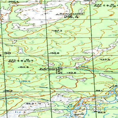 Soviet Genshtab map - q41-063/064 - Russia