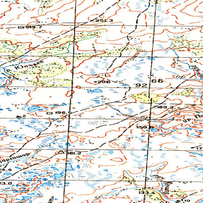 Soviet Genshtab map - q41-021/022 - Russia