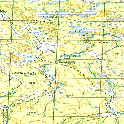Soviet Genshtab map - q41-093/094 - Russia