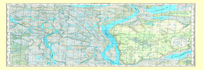 Soviet Genshtab map - q41-119/120 - Russia