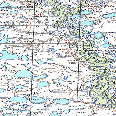Soviet Genshtab map - q42-031/032--(1954) - Russia