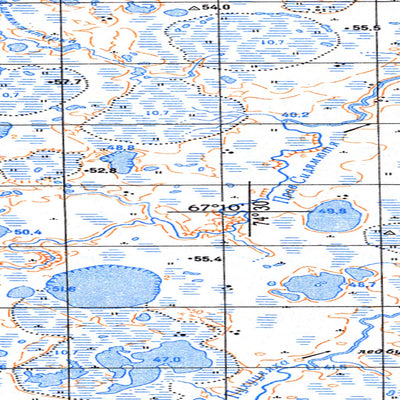 Soviet Genshtab map - q43-029/030 - Russia