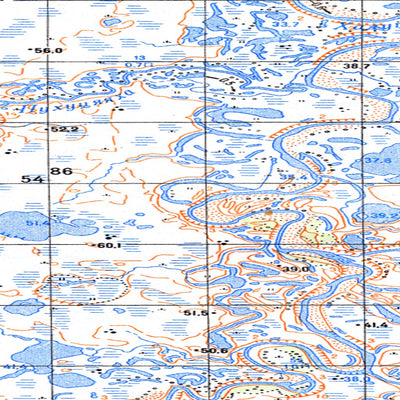 Soviet Genshtab map - q43-029/030 - Russia