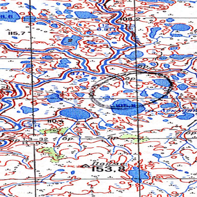 Soviet Genshtab map - q40-017/018 - Russia