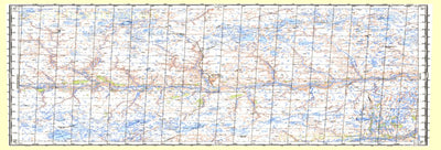 Soviet Genshtab map - q43-045/046 - Russia