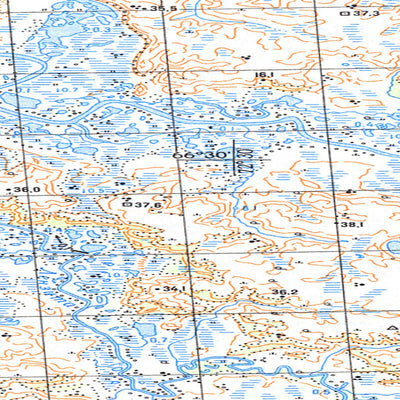 Soviet Genshtab map - q43-049/050 - Russia