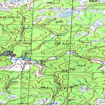 Soviet Genshtab map - q40-081/082 - Russia