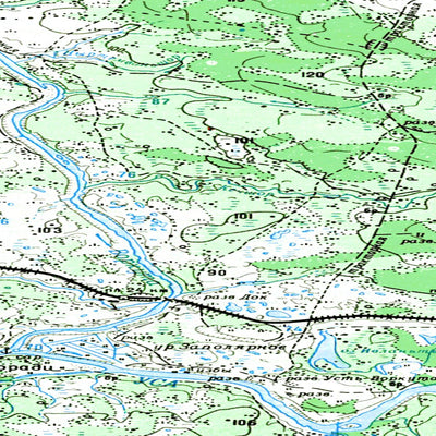 Soviet Genshtab map - q41-031/032 - Russia