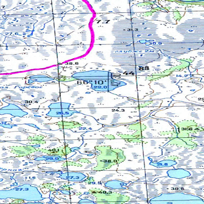 Soviet Genshtab map - q38-061/062 - Russia