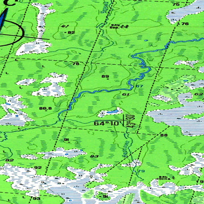 Soviet Genshtab map - q38-135/136 - Russia