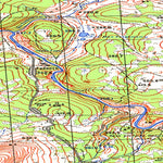 Soviet Genshtab map - q41-085/086 - Russia