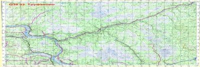 Soviet Genshtab map - q38-125/126 - Russia