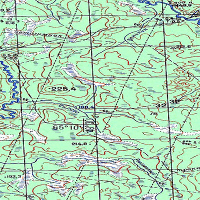 Soviet Genshtab map - q39-099/100 - Russia