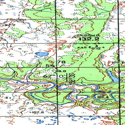 Soviet Genshtab map - q40-029/030--(1967) - Russia
