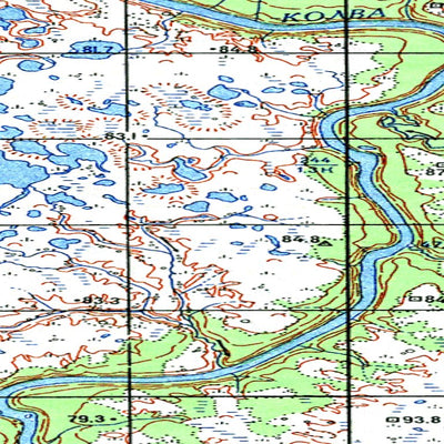 Soviet Genshtab map - q40-029/030--(1967) - Russia