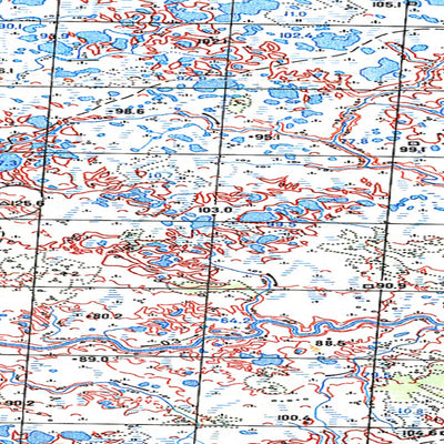 Soviet Genshtab map - q40-035/036 - Russia