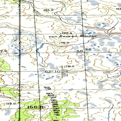 Soviet Genshtab map - q40-027/028--(1961) - Russia