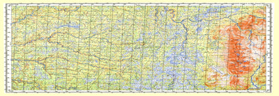 Soviet Genshtab map - q40-117/118 - Russia