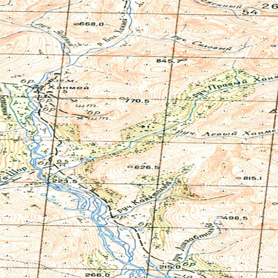 Soviet Genshtab map - q41-035/036 - Russia