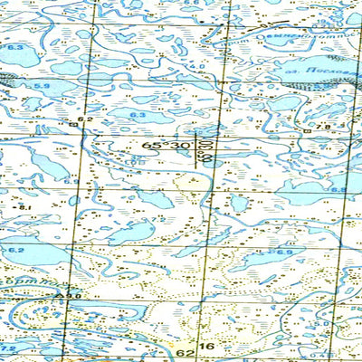 Soviet Genshtab map - q41-095/096 - Russia