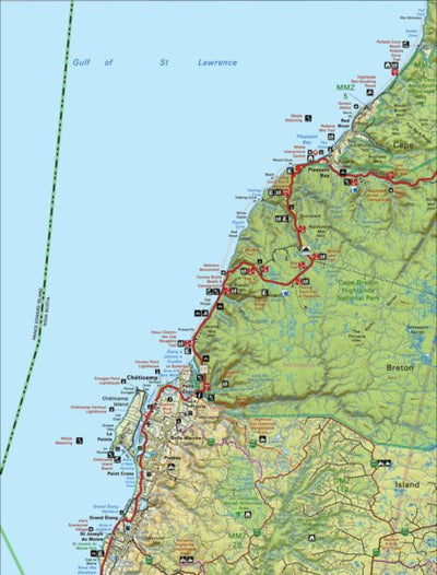 Map52 Cape Breton Highlands National Park West - Nova Scotia Backroad Mapbook