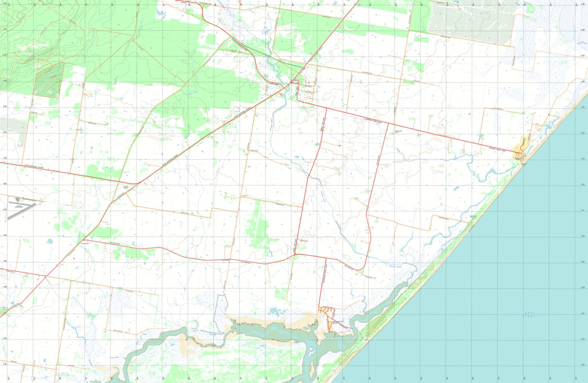 82201N WOODSIDE NORTH Map by nswtopo Avenza Maps