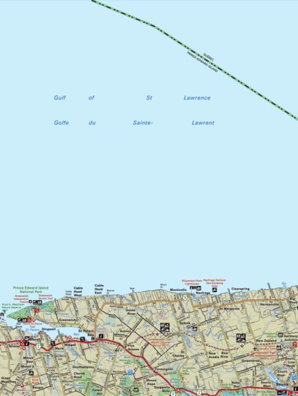 Map38 St Peters Bay - Prince Edward Island - New Brunswick