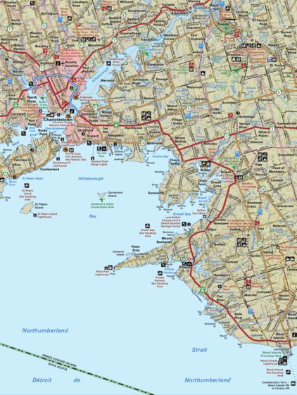 Map25 Charlottetown - Prince Edward Island - New Brunswick