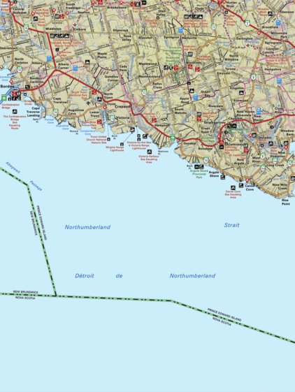 Map24 Borden-Carleton - Prince Edward Island - New Brunswick