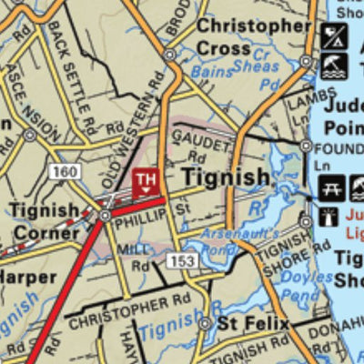 Map48 Tignish - Prince Edward Island - New Brunswick
