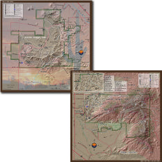 Saguaro National Park East & West - NPS Map - Hike Arizona - Bike Arizona Preview 1