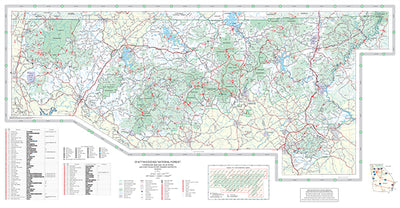 Chattahooche National Forest, Forest Visitor Map
