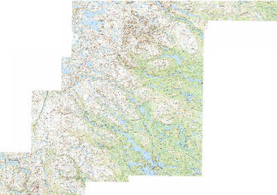 Fjällkartan Hemavan - Padjelanta Nationalpark