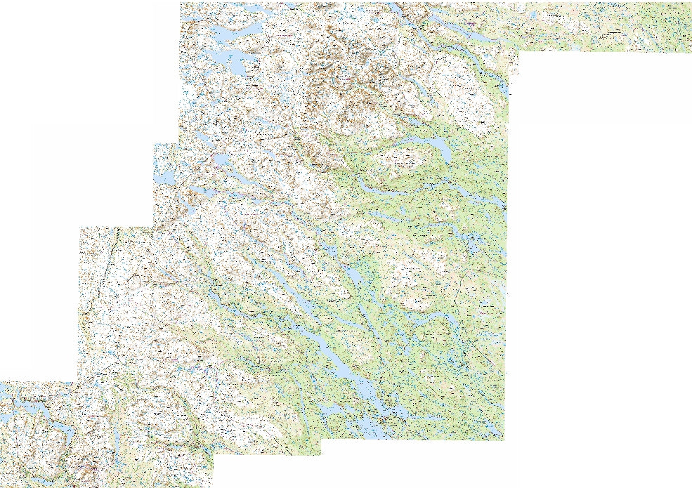 Fjällkartan Hemavan - Padjelanta Nationalpark Map by Solteknik HB ...