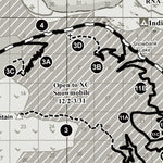 Lincoln Snowmobile Map North Half