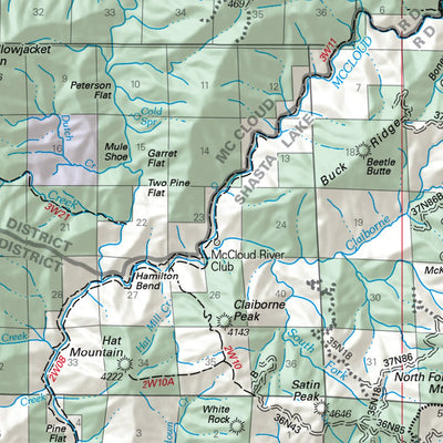 Shasta-Trinity National Forest Visitor Map (East)