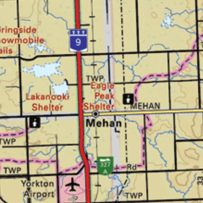 Map43 Yorkton - Saskatchewan
