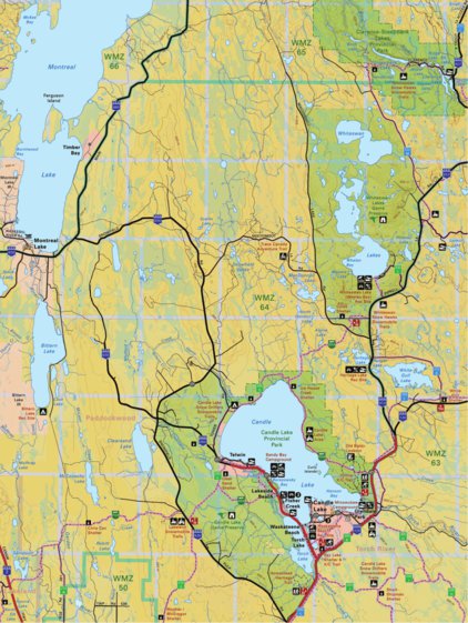 Map81 Candle Lake - Saskatchewan