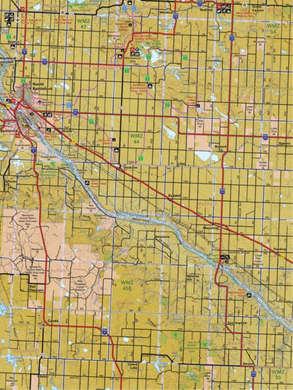 Map58 North Battleford - Saskatchewan