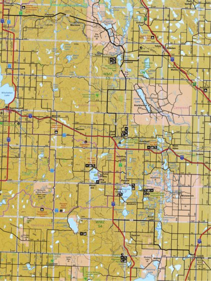 Shell Lake Nd Map WMZ 54 Saskatchewan Hunting Topo Map Bundle by Backroad Mapbooks ...