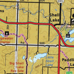 Map69 Shell Lake - Saskatchewan
