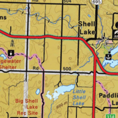 Map69 Shell Lake - Saskatchewan Map by Backroad Mapbooks | Avenza Maps